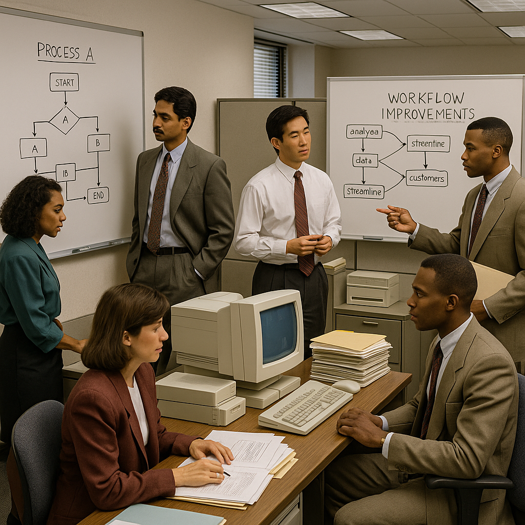 Business Process Reengineering office workflow 1990s