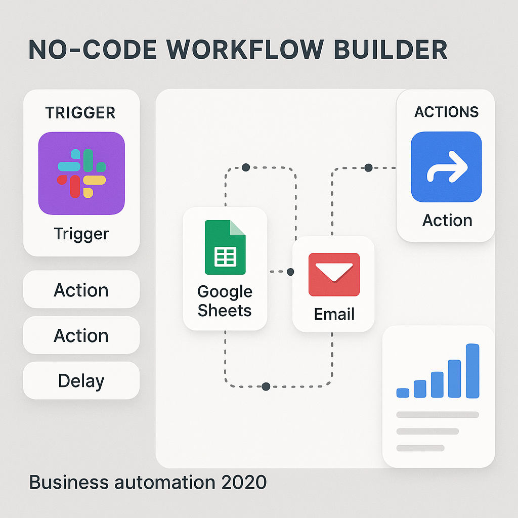 No-code workflow automation interface