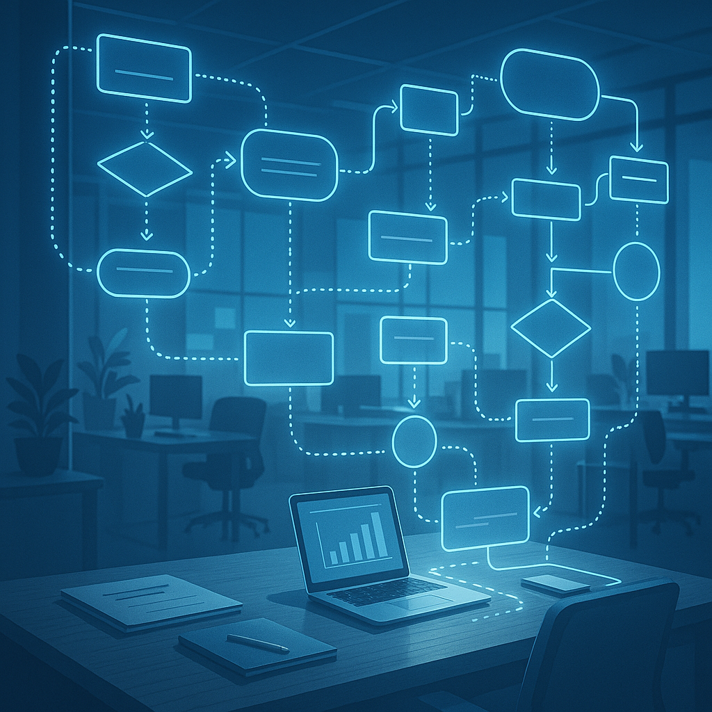 Process mining visualization in business setting